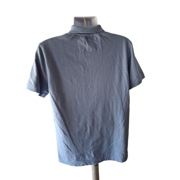 Banana Republic Mens Polo Shirt L Light Blue Preppy Golf - Picture 2 of 6